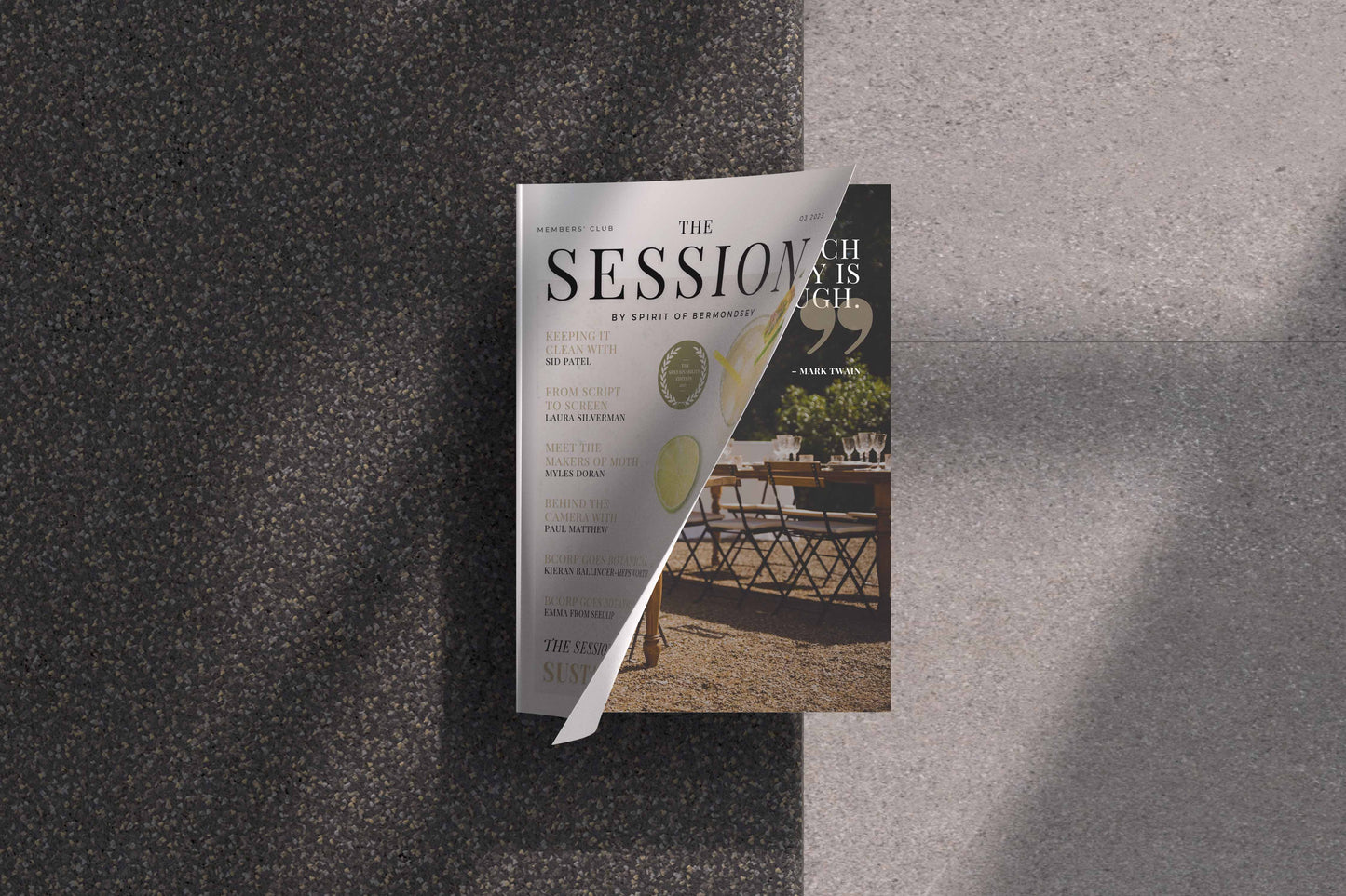 The Session Magazine 3rd Edition (Digital) - Free Download. Features exclusive interviews with industry legends in hospitality and beverages.